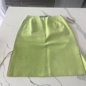 ✨  MANIGANCE Paris Genuine Suede Skirt ✨NWT size 40 made in France